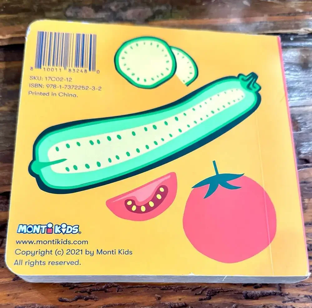 Monti Kids First Foods Board Book for Toddlers